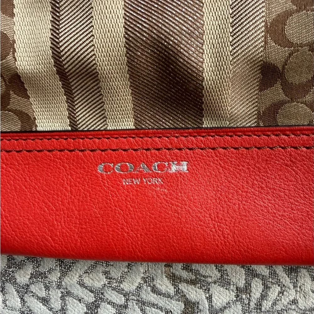 Coach Legacy Signature Stripe Bag